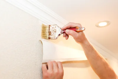 Pose de papier peint à Gatey — revêtements muraux et toiles de verre